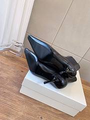YSL Victoire Booties Smooth Leather In Black 5.5cm - 5