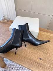 YSL Victoire Booties Smooth Leather In Black 5.5cm - 4