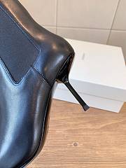 YSL Victoire Booties Smooth Leather In Black 5.5cm - 3