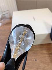 YSL Fanny Slingback Pumps In Satin Crepe Black 5.5cm - 2