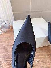 YSL Fanny Slingback Pumps In Satin Crepe Black 5.5cm - 4