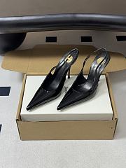 YSL Guermantes Slingback Pumps In Patent Leather Black 9.5cm - 2