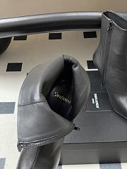 YSL Ashley Booties In Smooth Leather Black 9cm - 2