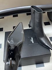 YSL Ashley Booties In Smooth Leather Black 9cm - 4