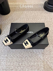 Chanel Mary Janes Suede Kidskin & Patent Calfskin Black & Beige G47640 - 4