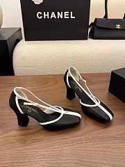 Chanel Mary Janes Lambskin Black & White 85mm G47612  - 1