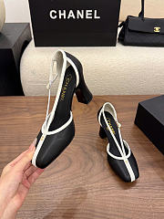 Chanel Mary Janes Lambskin Black & White 85mm G47612  - 6