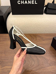 Chanel Mary Janes Lambskin Black & White 85mm G47612  - 5