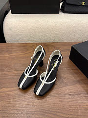 Chanel Mary Janes Lambskin Black & White 85mm G47612  - 3