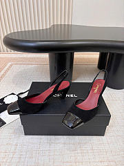 Chanel Slingbacks Suede & Patent Calfskin Black G47515 - 2