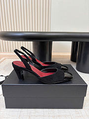 Chanel Slingbacks Suede & Patent Calfskin Black G47515 - 3
