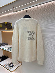 LV Intarsia Crewneck Off-White 1AIWEH  - 2