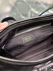 Prada Aimèe Medium Leather Shoulder Bag Black 1BC309 - 32x15x10cm - 2