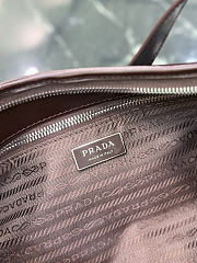 Prada Aimèe Medium Leather Shoulder Bag Dark Brown 1BC309 - 32x15x10cm - 2