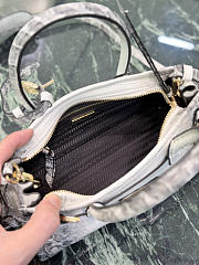 Prada Bonnie Crocodile Mini Handbag 1BA486 - 23.5x12x9cm - 3