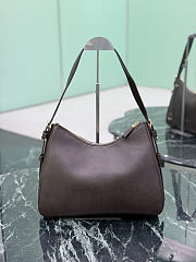 Prada Aimée Medium Leather Shoulder Bag Cocoa Brown 1BC301 - 31x23.5x11cm - 6