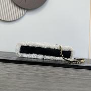 Chanel Top Handle Long Vanity Case with Chain Aged Calfskin & Shearling Gold Tone Black - 26.5x13x5cm - 4
