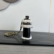 Chanel Top Handle Long Vanity Case with Chain Aged Calfskin & Shearling Gold Tone Black - 26.5x13x5cm - 2