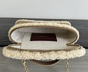 Chanel Top Handle Long Vanity Case with Chain Suede & Shearling Gold Tone Black - 26.5x13x5cm - 5