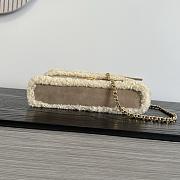 Chanel Top Handle Long Vanity Case with Chain Suede & Shearling Gold Tone Black - 26.5x13x5cm - 3