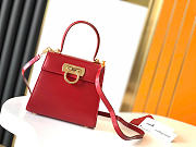 Ferragamo Iconic Top Handle (S) Winter Red - 20.5x18x10cm - 1