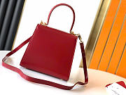 Ferragamo Iconic Top Handle (S) Winter Red - 20.5x18x10cm - 5