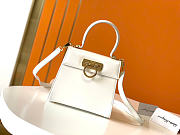 Ferragamo Iconic Top Handle (S) White - 20.5x18x10cm - 3