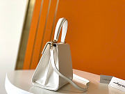 Ferragamo Iconic Top Handle (S) White - 20.5x18x10cm - 2