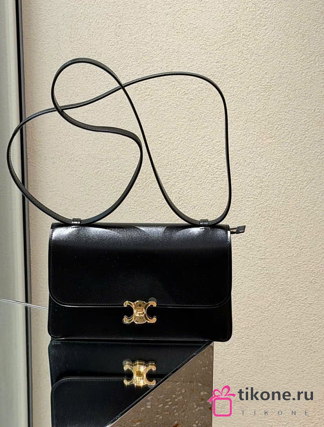 Celine Le 17 In Calfskin Black - 27.5x15x14cm - 1
