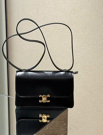 Celine Le 17 In Calfskin Black - 27.5x15x14cm