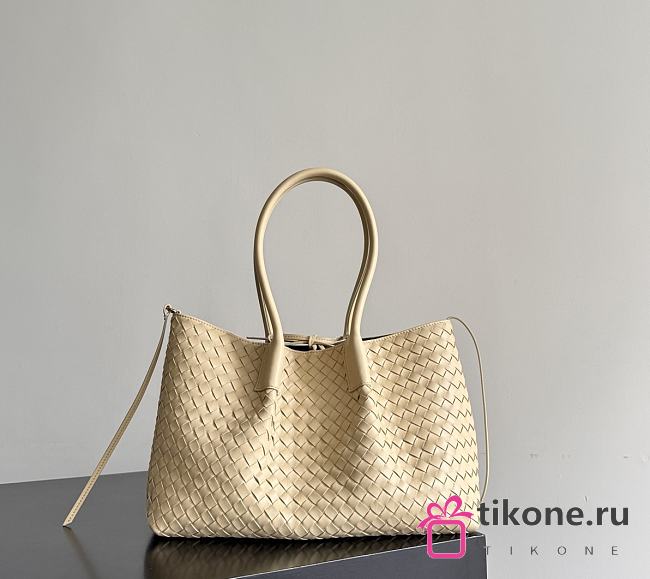 Bottega Veneta Medium Pinacoteca Tufo/Pickle - 43x23x17.5cm - 1