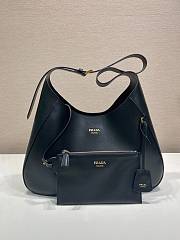 Prada Boogie Large Leather Bag Black 1BC299 - 40x24.5x9cm - 3