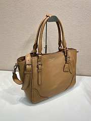 Prada Large Leather Tote Bag Brown 1BG602 - 38x32x14cm - 6
