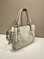 Prada Large Leather Tote Bag White 1BG602 - 38x32x14cm - 3
