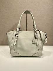 Prada Large Leather Tote Bag White 1BG602 - 38x32x14cm - 2