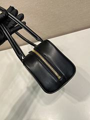 Prada Medium Leather Top-Handle Bag Black 1BB176 - 28x13x8cm - 4