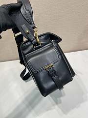 Prada Explore Large Nappa Leather Shoulder Bag With Flap Black 1BD391 - 37.5x19x12cm - 3