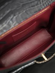 Chanel Maxi Flap Bag with Top Handle Crocodile Embossed Calfskin & Gold-Tone Metal Dark Gray AS6309 - 31x24x9cm - 4