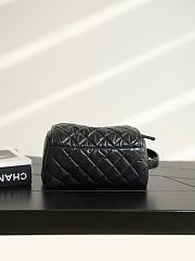  Chanel Quilted Nylon & Silver-Tone Metal Black  - 6
