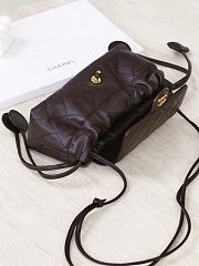 Chanel Clutch with Leather Strap Lambskin Dark Brown AP5406 - 24x10x7.5cm - 3