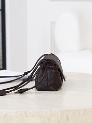 Chanel Clutch with Leather Strap Lambskin Dark Brown AP5406 - 24x10x7.5cm - 6