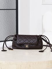 Chanel Clutch with Leather Strap Lambskin Dark Brown AP5406 - 24x10x7.5cm - 2