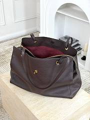 Chanel Large Tote Grained Calfskin & Gold-Tone Metal Dark Brown AS6245 - 46x36x20cm - 2