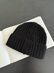 Chanel Logo Knit Cashmere Beanie Black  - 5