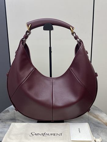 YSL Mombasa Large In Leather Burgundy - 24-48x31-44x3cm 