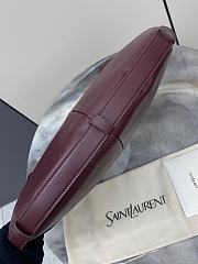 YSL Mombasa Large In Leather Burgundy - 24-48x31-44x3cm  - 6