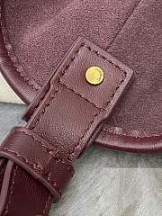 YSL Mombasa Large In Leather Burgundy - 24-48x31-44x3cm  - 5