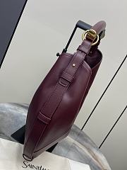 YSL Mombasa Large In Leather Burgundy - 24-48x31-44x3cm  - 4