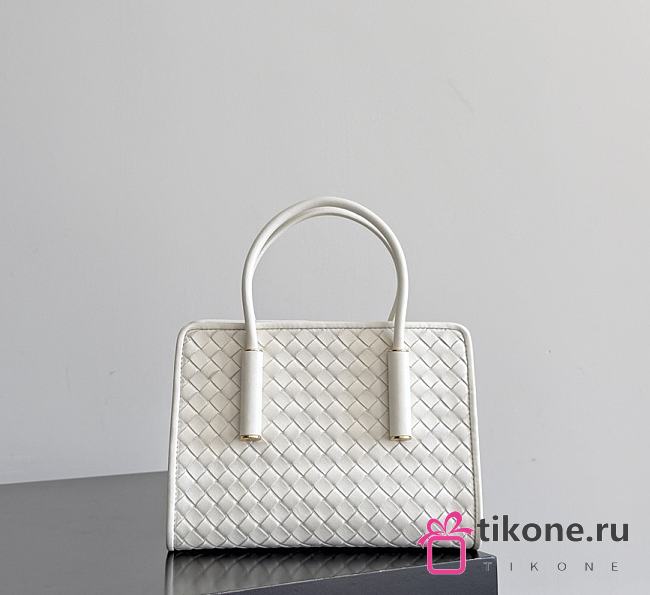  Bottega Veneta Baby Barbara Tote Alabaster - 21.5x15x12cm - 1
