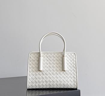  Bottega Veneta Baby Barbara Tote Alabaster - 21.5x15x12cm